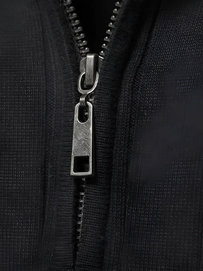 Pull col montant zippé – Élégance & Confort