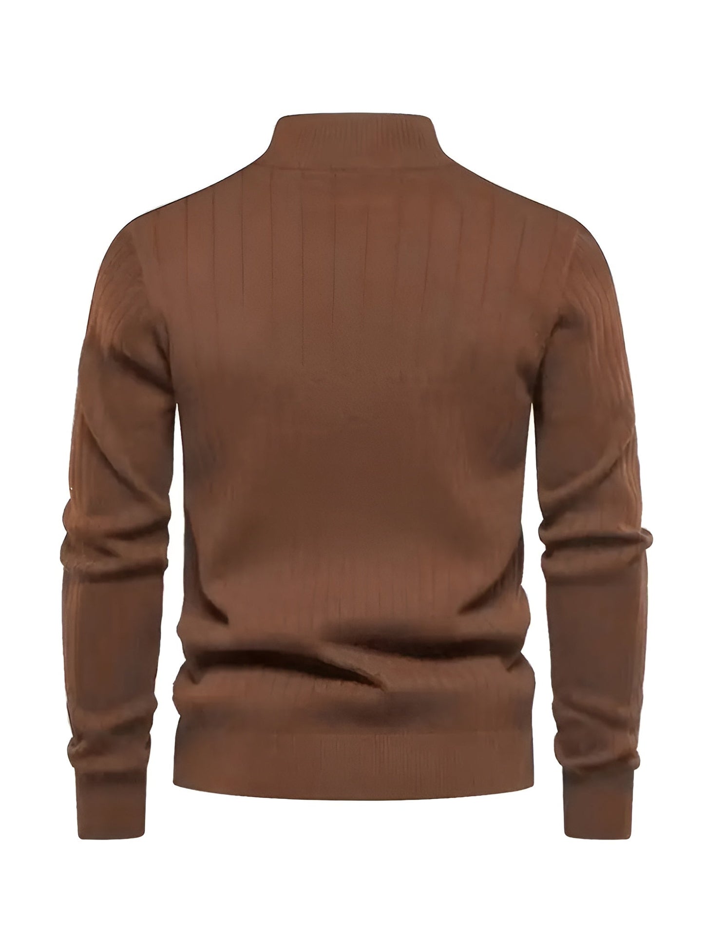 Pull col montant zippé – Élégance & Confort