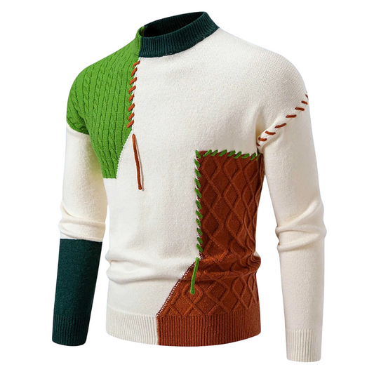 Alexander™ | Pull patchwork moderne
