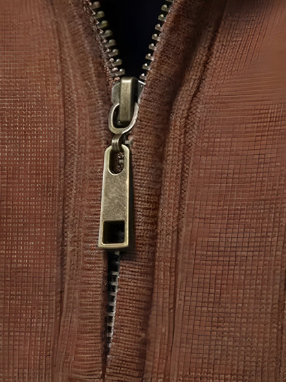 Pull col montant zippé – Élégance & Confort